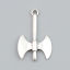 Picture of Zinc Based Alloy Pendants Axe Antique Silver Color 40mm x 25mm, 5 PCs