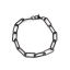 Picture of 1 Piece Vacuum Plating 304 Stainless Steel Link Cable Chain Bracelets Gunmetal Oval 19.4cm(7 5/8") long