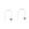 Bild von Zinklegierung Ohrring Ohr Haken Ohrringe U-Form Antiksilber M/Öse 28mm x 18mm, Drahtstärke: (20 gauge), 10 Stück