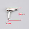 Picture of Zinc Based Alloy Charms Hair Dryer Antique Silver Color 26mm x 23mm, 10 PCs
