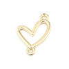 Bild von Zinklegierung Valentinstag Verbinder Herz Vergoldet 16mm x 13mm, 20 Stück