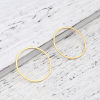 Picture of 0.8mm Stainless Steel Closed Soldered Jump Rings Findings Circle Ring Gold Plated 30mm Dia., 5 PCs