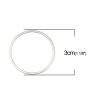 Picture of 10 PCs 304 Stainless Steel Connectors Charms Pendants Silver Tone Circle Ring 30mm Dia.