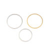 Picture of 10 PCs 304 Stainless Steel Connectors Charms Pendants Silver Tone Circle Ring 30mm Dia.
