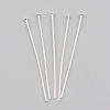 Picture of Iron Based Alloy Head Head Pins Silver Plated 4cm(1 5/8") long, 0.8mm, 1200 PCs