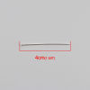 Picture of Iron Based Alloy Head Head Pins Silver Plated 4cm(1 5/8") long, 0.8mm, 1200 PCs