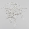Picture of Iron Based Alloy Head Head Pins Silver Plated 4cm(1 5/8") long, 0.8mm, 1200 PCs
