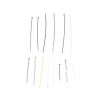 Picture of Iron Based Alloy Head Head Pins Silver Plated 4cm(1 5/8") long, 0.8mm, 1200 PCs
