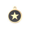 Imagen de 304 Stainless Steel Charms Round Cross