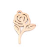 Imagen de 5 Unidades 304 Acero Inoxidable Colgantes Insectos Oro Rosa Flor