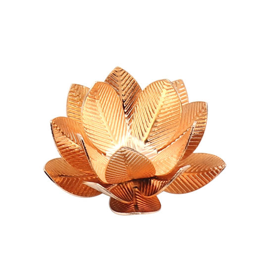 Picture of Brass Bead Cap Flower Gold Plated (Fit Beads Size: 24mm Dia.) 23mm x 23mm, 5 PCs                                                                                                                                                                              