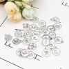 Imagen de Zinc Based Alloy Charms Capital Alphabet/ Letter Antique Silver Color Mixed 15mm x 12mm, 1 Set ( 26 PCs/Set)