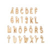 Picture of Zinc Based Alloy Charms Capital Alphabet/ Letter Gold Plated Mixed 16mm x 6mm, 1 Set ( 26 PCs/Set)