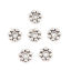 Immagine di Zinc Based Alloy Spacer Beads Flower Antique Silver Color About 8mm x 8mm, Hole: Approx 2mm, 300 PCs