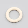Picture of 50 PCs Natural Wood Connectors Charms Pendants Beige Circle Ring 20mm Dia.