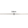 Imagen de 304 Acero Inoxidable Collares Tono de Plata 50.2cm longitud, 1 Unidad