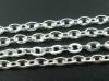 Picture of Alloy Link Cable Chain Findings Silver Plated 4x3mm(1/8"x1/8"), 5 M