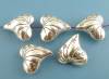 Picture of Zinc Based Alloy Spacer Beads Heart Antique Silver Color Flower Carved About 25mm x 24mm, Hole:Approx 1.9mm, 5 PCs