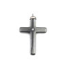 Imagen de (Grado A) Hematite ( Natural ) Colgantes Tono de Plata Negro de Pistola Cruz Transparente Rhinestone 4.6cm x 3cm, 5 Unidades