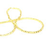 Bild von (Klasse B) Hämatit ( Natur ) Perlen Polygon Golden Facettiert ca. 3mm x 3mm, 40.5cm lang, 5 Stränge (ca. 128 Stück/Strang)
