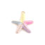 Immagine di Ottone Gioielli Oceanici Charms 18K Vero Oro Placcato Multicolore Stella di Mare Smalto 14mm x 13mm, 50 Pz