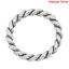 Picture of 50 PCs 15mm Dia., 2mm(12 gauge) Zinc Based Alloy Closed Soldered Jump Rings Findings For Jewelry Making Antique Silver Color Round Stripe