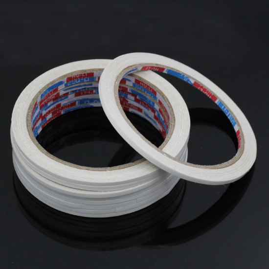 Picture of Paper Double Sided Adhesive Tape Sticker 9.7cm x 0.3cm(3 7/8"x 1/8"), 20 Rolls