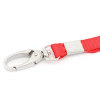 Picture of ID Card Neck Strap Lanyard Red Silver Tone 49cm(19 2/8") - 46cm(18 1/8") long, 3 PCs