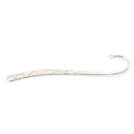 Bookmarks Silver Tone Flower Pattern Carved 12.1cm(4 6/8") long,5PCs