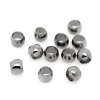 Picture of Brass Crimp Beads Cover Round Gunmetal 2mm x 1.2mm, Hole: Approx 1mm, 250 PCs                                                                                                                                                                                 