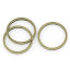 Picture of 100 PCs Brass Connectors Charms Pendants Antique Bronze Circle Ring 12mm Dia.