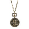 Picture of Pocket Watches Round Antique Bronze Birds & Flower Pattern Hollow Battery Included 83cm(32 5/8") long,1Piece
