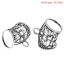 Picture of Bail Beads for Wrap Scarf Antique Silver Color Star Pattern Carved Hollow 3.7cm x 3.4cm,5PCs