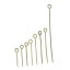 Imagen de Pinchos Aleación de Tono Bronce,16mm-50mm de  longitud 0.7mm ( gauge), 800 Unidades 