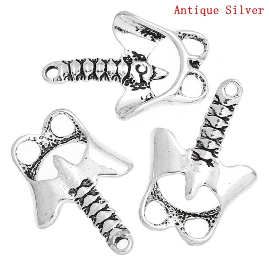 Picture of Zinc Metal Alloy Pendants Anatomical Human Anatomy Pelvis Antique Silver Color 3.4cm x 2.3cm(1 3/8" x 7/8"), 20 PCs