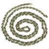 Picture of Iron Based Alloy Braiding Chain Findings Antique Bronze 6.5x4.5mm( 2/8"x1/8"), 3 M