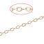 Imagen de Abierto Link Cable Cadena Aleación Oro Rosa, 3.5x3mm 10M