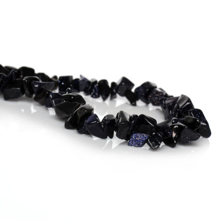 (Grade D) Gold Sand Stone (Synthetic) Loose Beads Irregular Dark Purple About 5mm x4mm( 2/8" x 1/8") - 12mm x9mm( 4/8" x 3/8"), Hole: Approx 1mm, 88.5cm(34 7/8") long, 2 Strands (Approx 322 PCs/Strand)