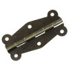 Picture of Zinc Based Alloy Door Cabinet Drawer Wooden Box Butt Hinges Rectangle Antique Bronze Rotatable 5.1cm x2.4cm(2" x1"), 40 PCs