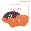 Picture of Wood Easter Sewing Button Scrapbooking Sheep At Random Mixed 2 Holes 4cm x2.5cm(1 5/8" x1"), 50 PCs