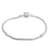 Imagen de Cobre Estilo Europeo  Encanto Pulseras Argentado 17cm longitud, 2 Unidades