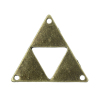 Picture of Connectors Findings Triangle Antique Bronze Hollow 3cm x 2.6cm,30PCs