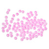Picture of 10/0 Glass Seed Beads Jewelry Making Cream Round Fuchsia About 2mm x 1.5mm, Hole:Approx 0.5mm,150 Grams(approx 18750PCs/Bag)