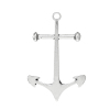 Picture of Zinc Based Alloy Anchor Pendants Antique Silver Color 6cm x 3.9cm(2 3/8" x1 4/8"), 5 PCs