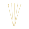 Picture of Brass Ball Head Pins 18K Real Gold Plated 3.9cm(1 4/8") long, 100 PCs                                                                                                                                                                                         