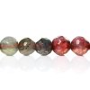 Picture of (Grade B) Agate (Dyed) Loose Beads Round Multicolor Faceted About 4mm(1/8") Dia, Hole: Approx 1mm, 36.9cm(14 4/8") long, 1 Strand (Approx 91 PCs/Strand)