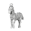 Picture of Charm Pendants Zebra Animal Antique Silver Color 3cm x 1.8cm,50PCs