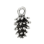 Image de Pendentifs en Alliage de Zinc Forme Pomme de pin Argent vieilli, 15.0mm x 8.0mm, 50 Pièces 