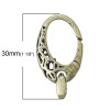 Picture of Brass Lobster Clasps Oval Antique Bronze 30mm(1 1/8") x 16mm( 5/8"), 5 PCs                                                                                                                                                                                    