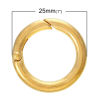 Picture of Zinc Based Alloy Safety Rings Round Gold Plated 25mm Dia, 10 PCs